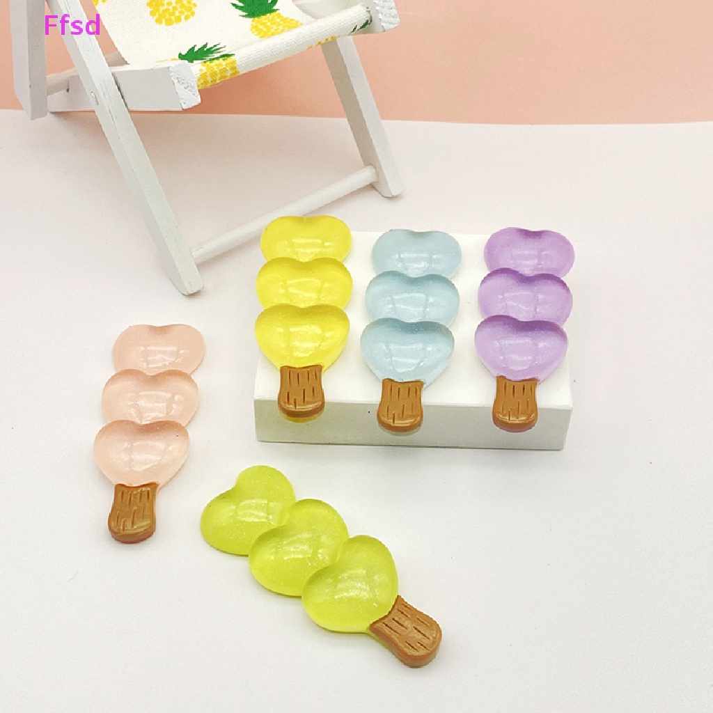 {Ffsd} Bộ 2 Trái Tim Nhựa Resin Phát Sáng Trang Trí Sân Vườn / Nhà Cửa / Trang Sức Crafg Ch * Bán Chạy