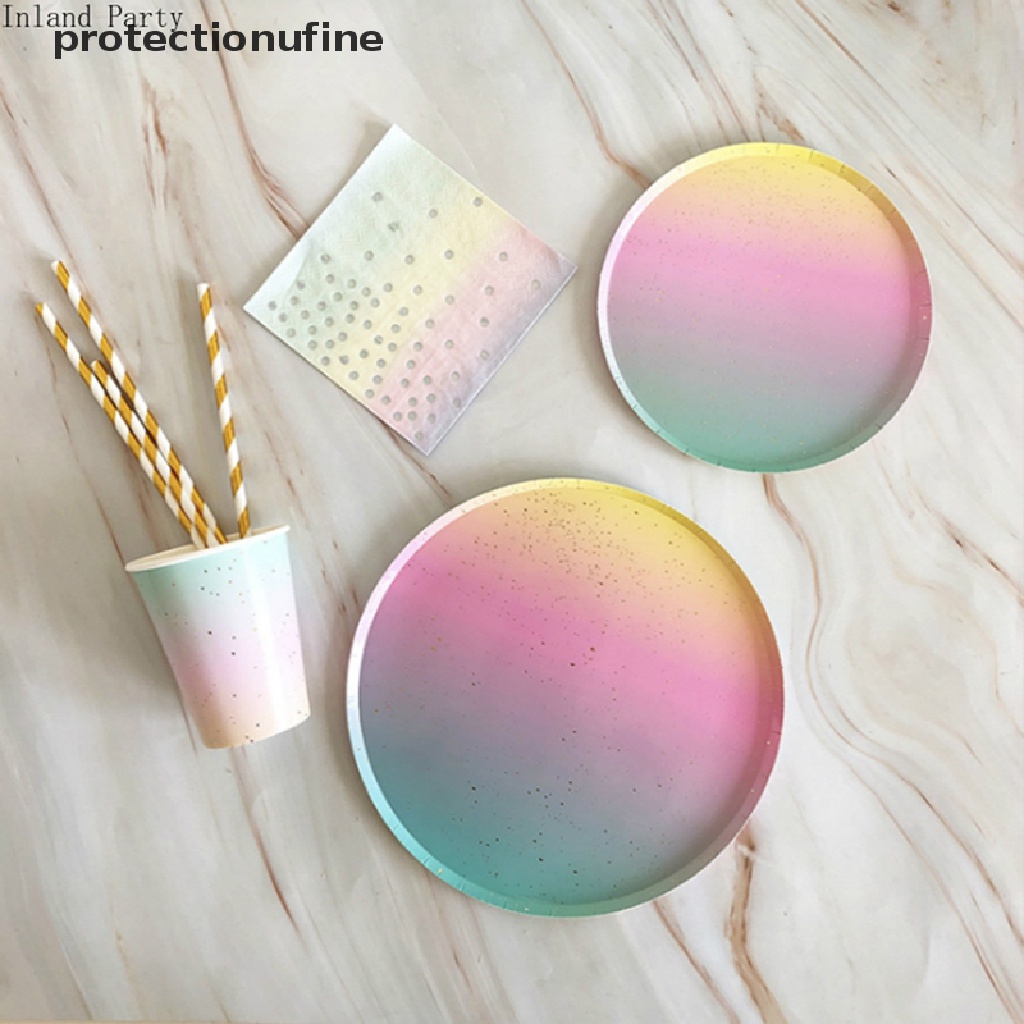 Set 10 Cốc / Đĩa Giấy Dùng Một Lần Trang Trí Tiệc Cưới / Sinh Nhật