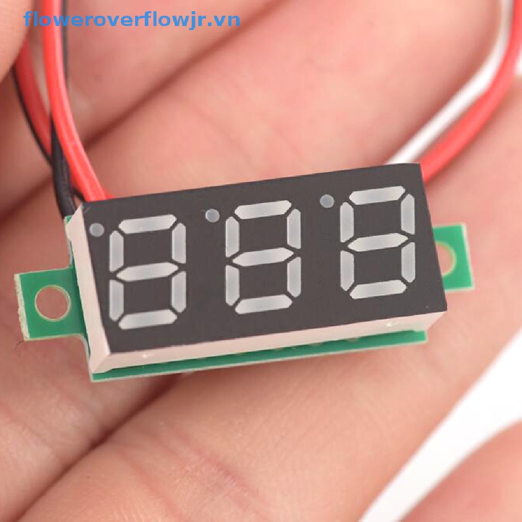 Vôn Kế Mini 2 Dây Màn Hình LED 3 Số DC 2.5-30V