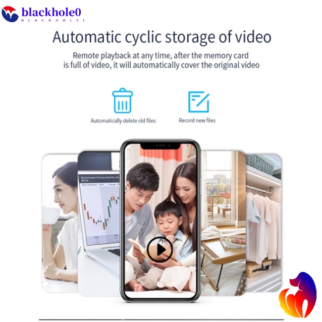 1 Bộ Máy Quay Hồng Ngoại Mini F9 1080p Hd Wifi Có Tầm Nhìn Ban Đêm Dùng Để Ghi Hình / Ghi Âm