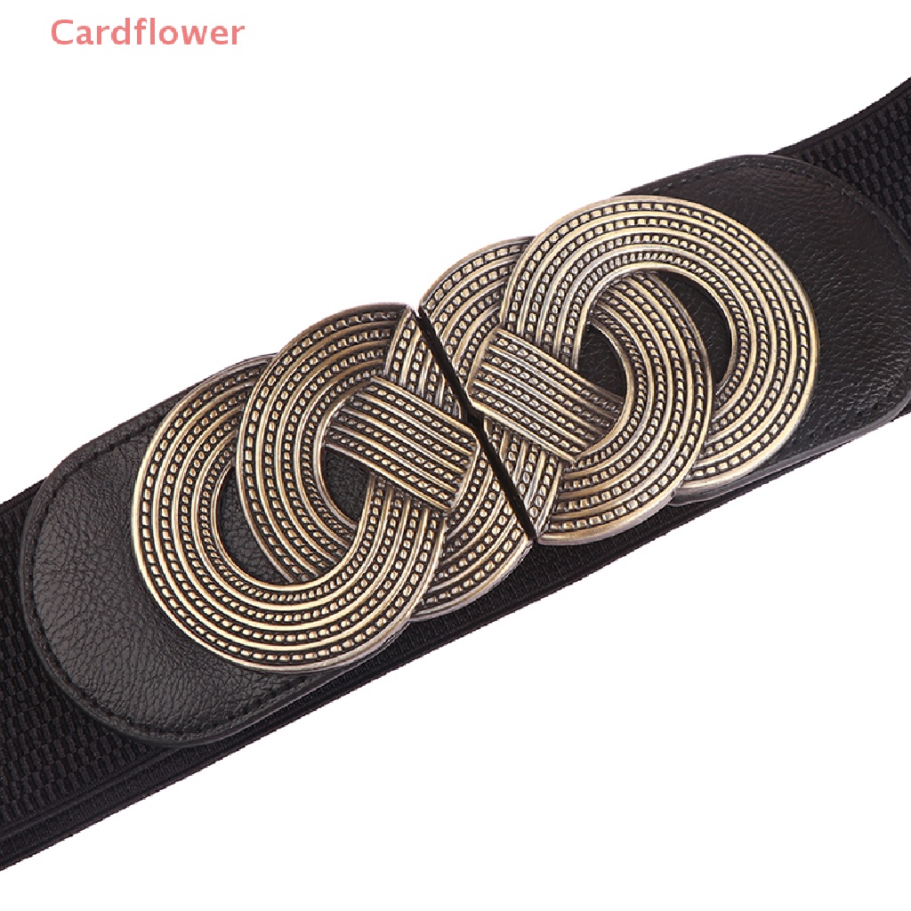 Thắt Lưng Co Giãn Khóa Kim Loại Kiểu Vintage Thanh Lịch Cho Nữ Mới