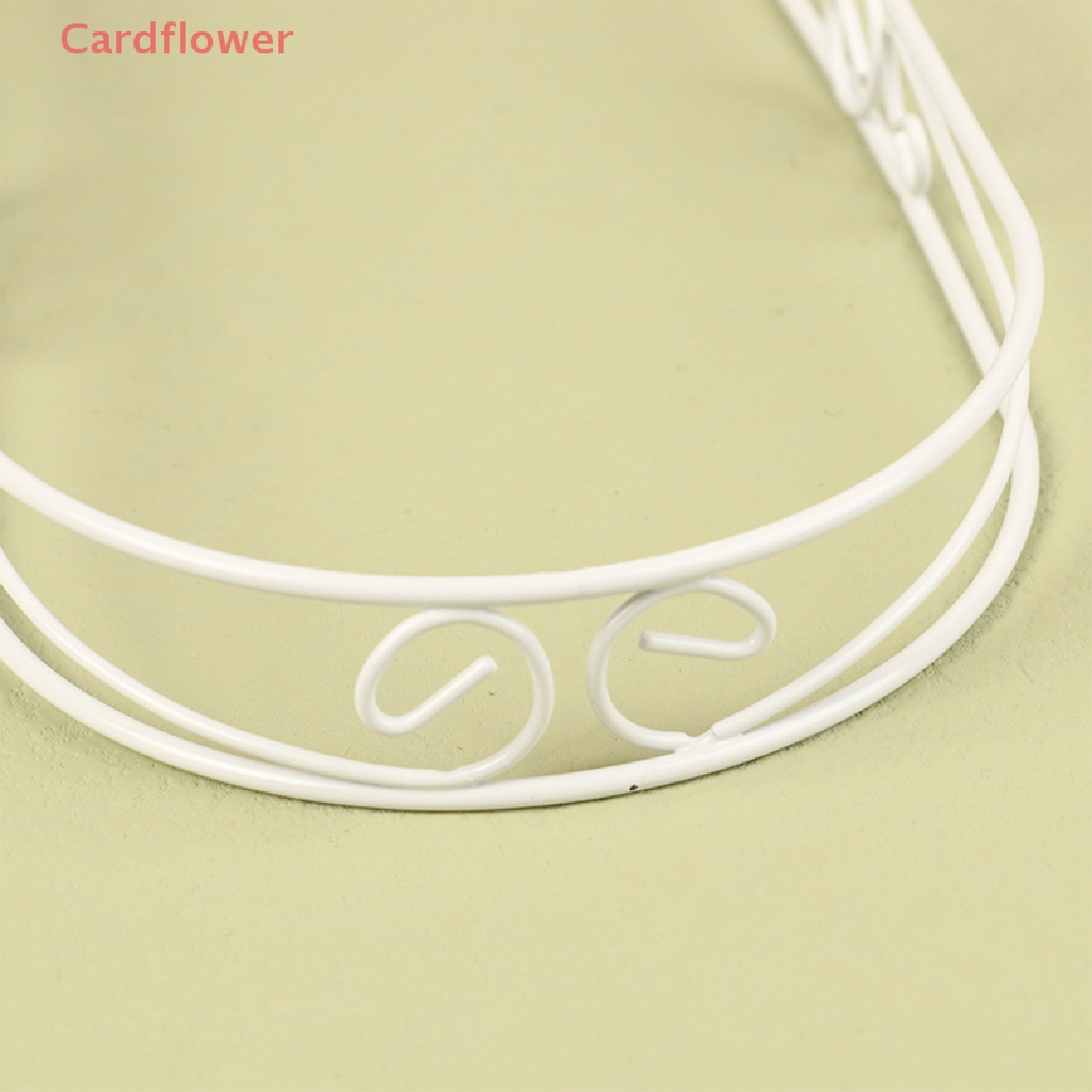 < Cardflower > Mô Hình Cửa Vòm Mini Bằng Sắt Màu Trắng Trang Trí Tiểu Cảnh Nhà Búp Bê
