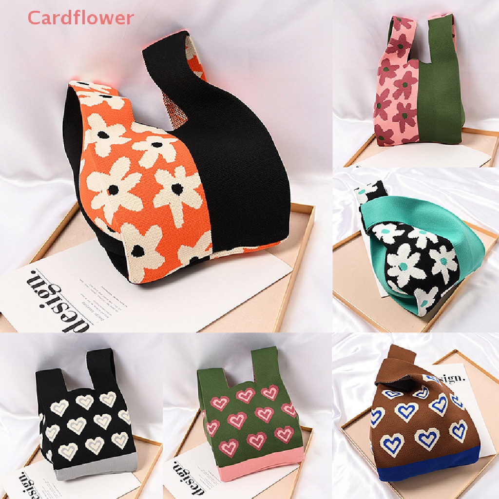 1 Túi Xách Mini Đeo Vai / Xách Tay Đan Len Họa Tiết Kẻ Sọc Phong Cách Boho Thời Trang Mới Cho Nữ