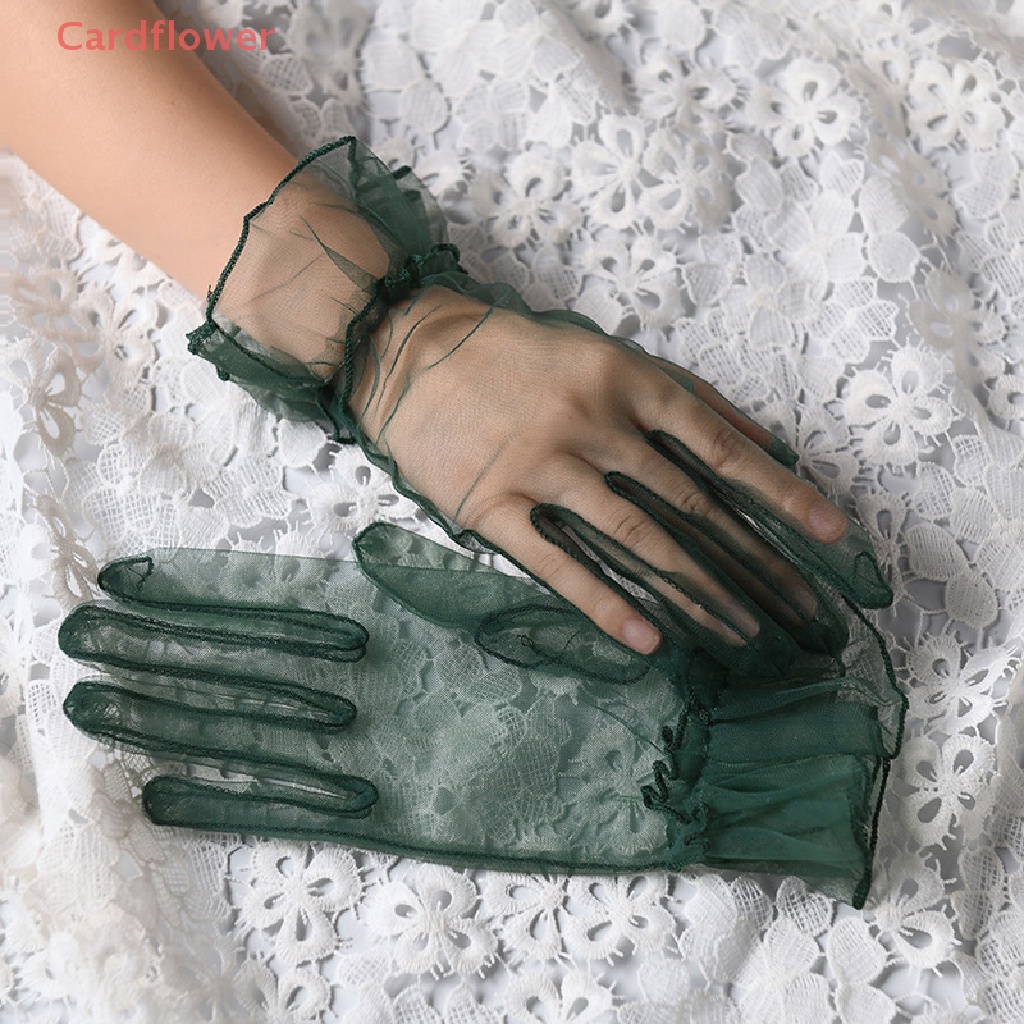 1 Đôi Găng Tay Ren Ngắn Thời Trang Cho Nữ