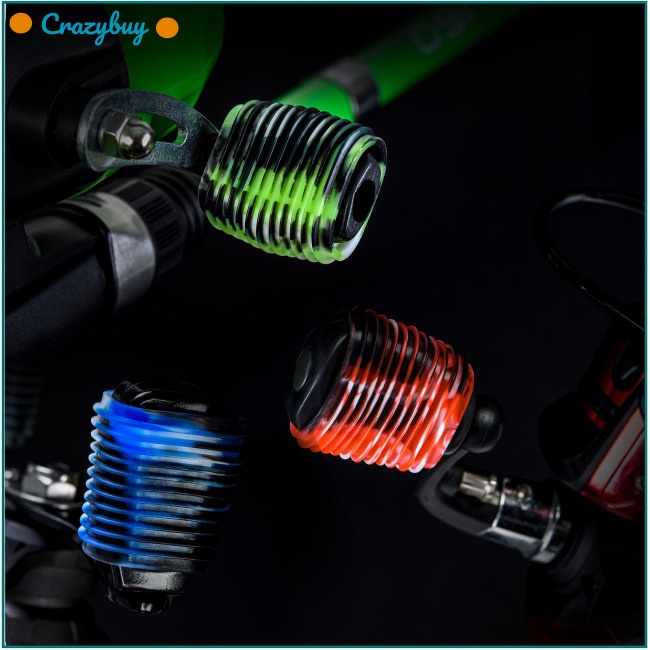 Cr Set 10 Vỏ Bọc Tay Cầm Guồng Quay Câu Cá Bằng Silicon Mềm Chống Trượt Họa Tiết Rằn Ri