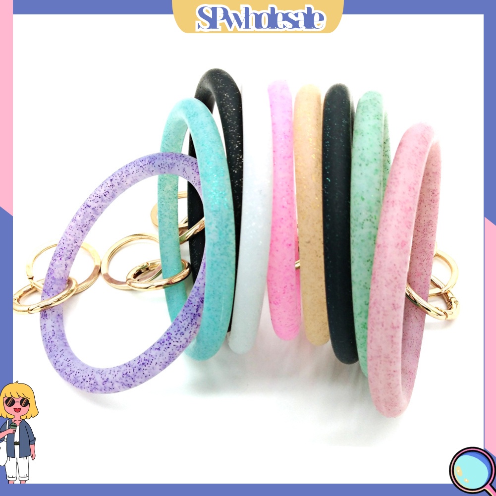 <SPwholesale> Vòng Đeo Tay Thể Thao / Móc Chìa Khóa Bằng Silicone < Spwholeale