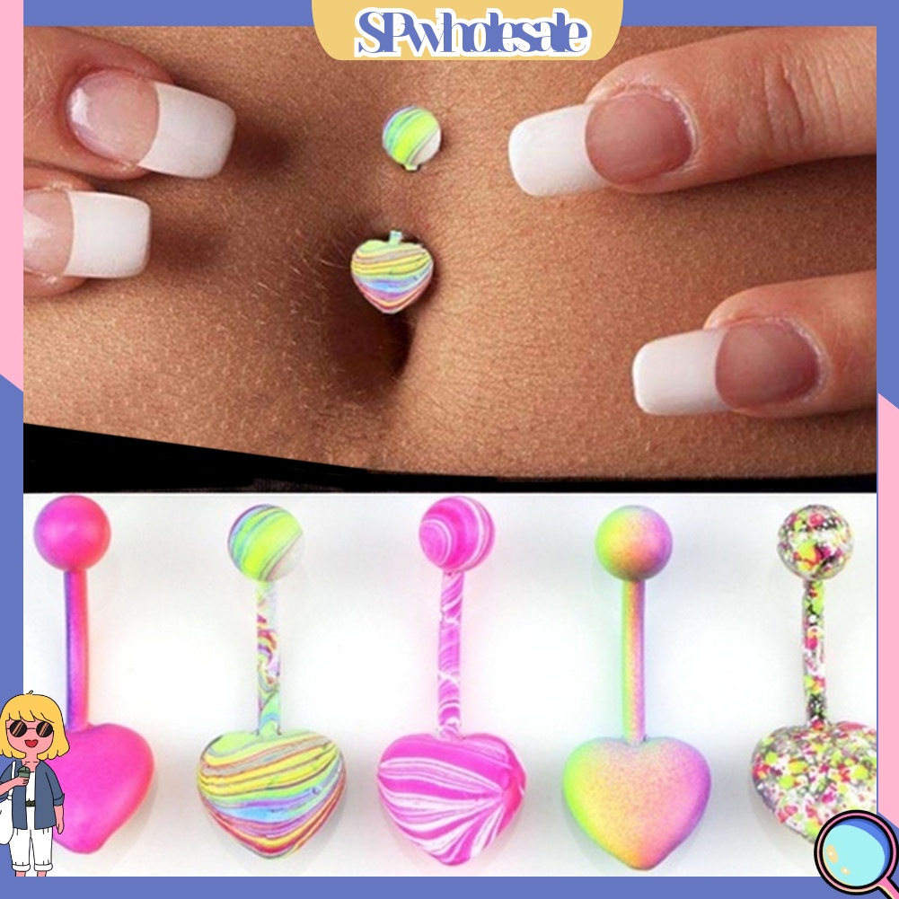 <SPwholesale> Set 5 / 10 Khuyên RốN NhiềU MàU SắC