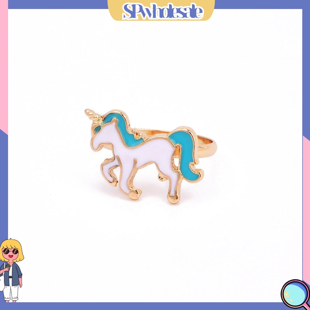 <SPwholesale> Nhẫn Hình Hoạt Hình Cổ Tích Tráng Men Cho Nữ