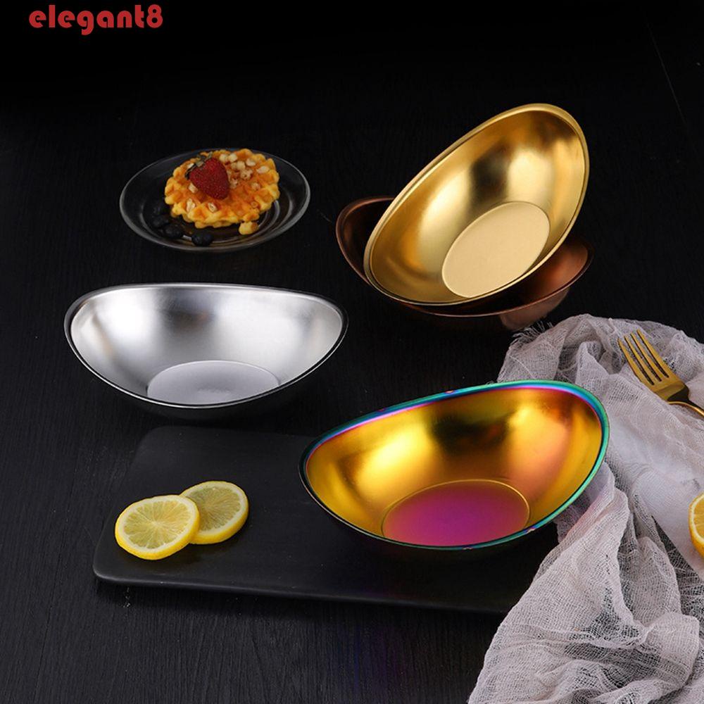 Đĩa Đựng Thức Ăn Bằng Kim Loại Phong Cách Hàn Quốc Thanh Lịch