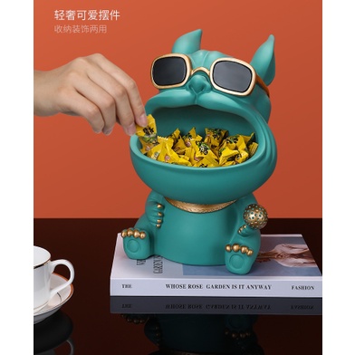[Có sẵn] [Hỏa tốc] Tượng chó/cún may mắn - Phong Cách Châu Âu Cá Tính Trang Trí Nhà Cửa Bulldog