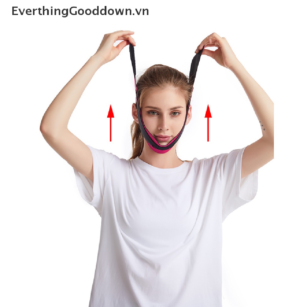Everthinggood Đai Mát Xa Nâng Cơ Mặt Co Giãn Tạo Cằm Chữ V