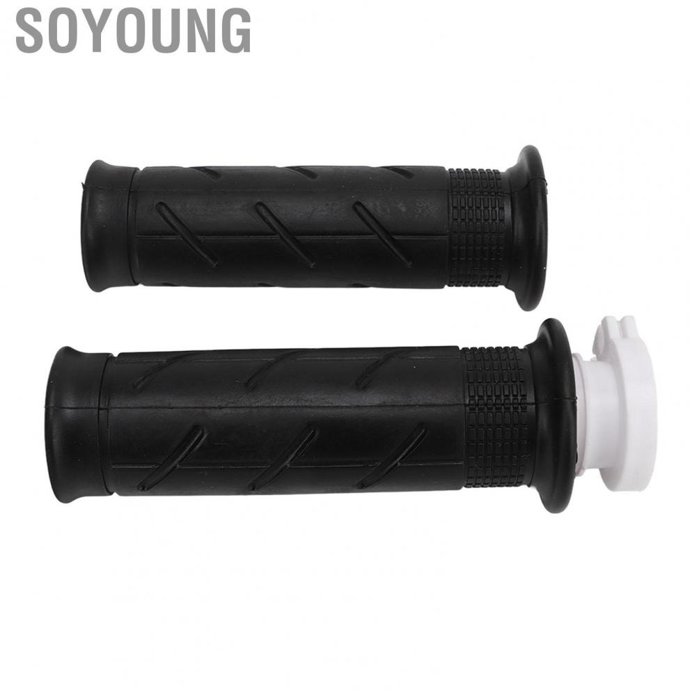Soyoung Handlebar Grip  Stylish Look Comfortable Holding Shockproof Easy To Install 2PCS Motorcycle Hand Bar Grips for Motorbike