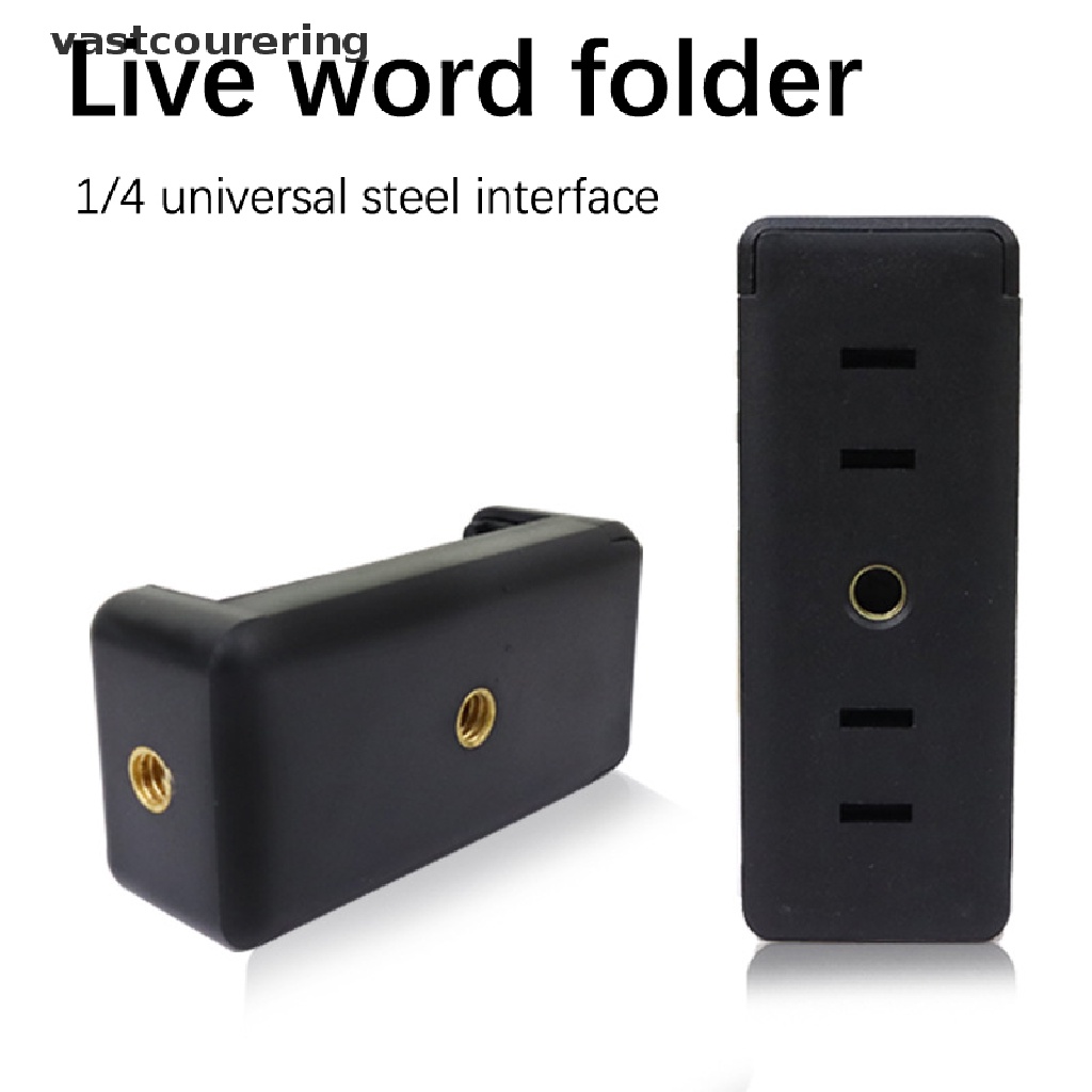 Kẹp Điện Thoại Hai Lỗ Gắn Gậy Ba Chân Hỗ Trợ Livestreaming EN