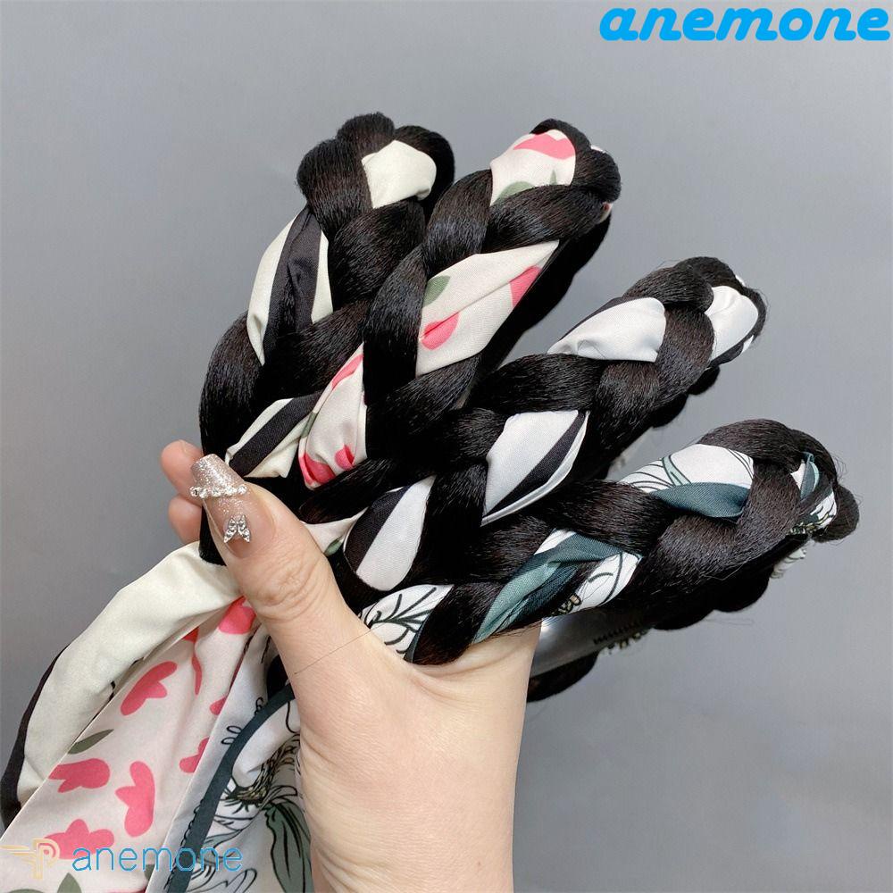 Băng Đô Bện Tóc Giả Bằng Sợi Tổng Hợp Vô Hình Màu Đen Hồng Phong Cách Bohemian Dành Cho Nữ