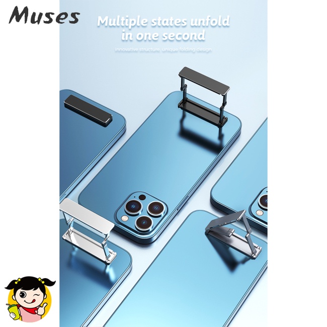 Giá Đỡ Điện Thoại Mini Bằng Hợp Kim Nhôm Thiết Kế Hai Thanh Gấp Gọn Tiện Dụng