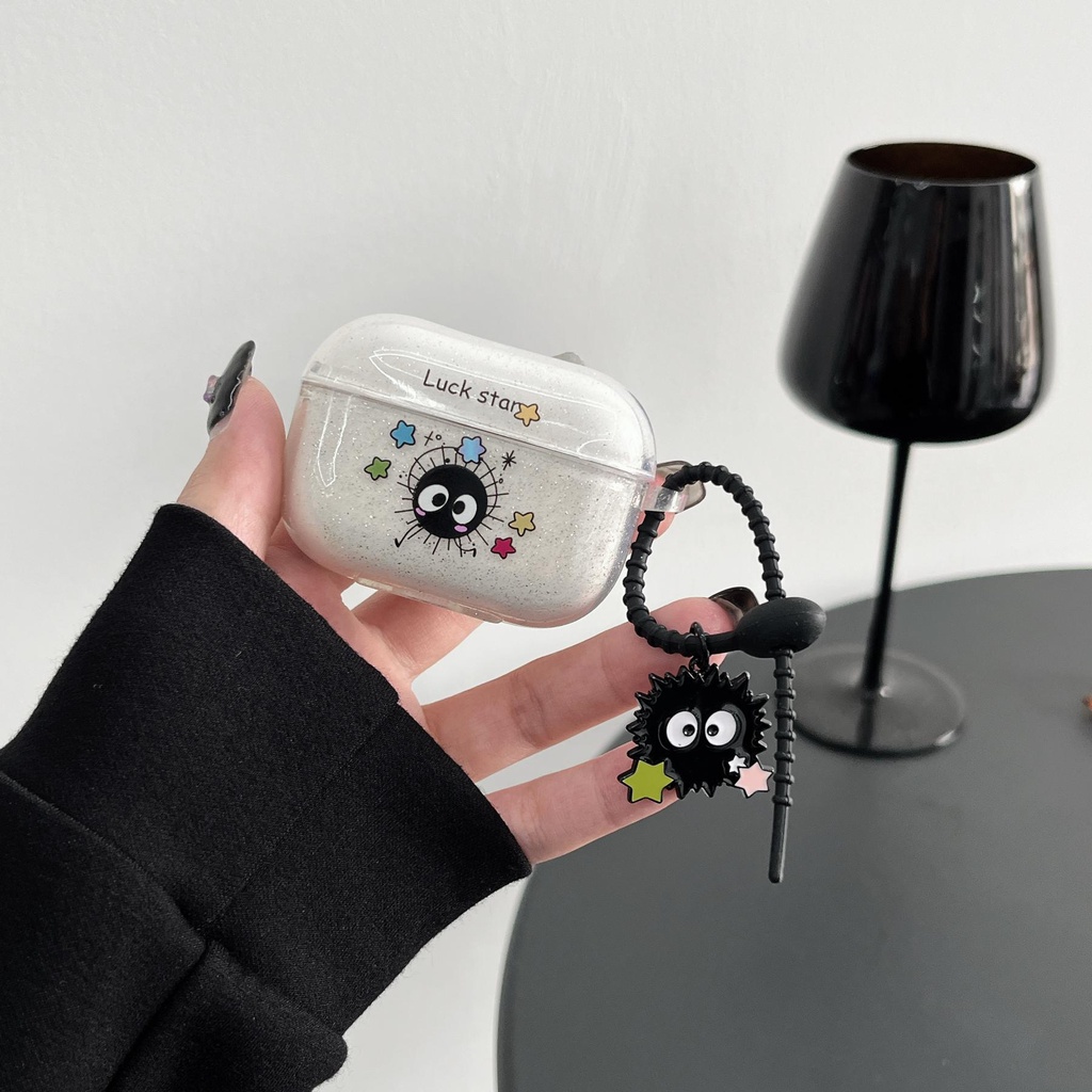 Vỏ Bảo Vệ Hộp Sạc Tai Nghe Airpods 1 2 GEN 3 Pro2 2022 Bằng TPU Trong Suốt Họa Tiết Hoạt Hình Dễ Thương Chống Thất Lạc