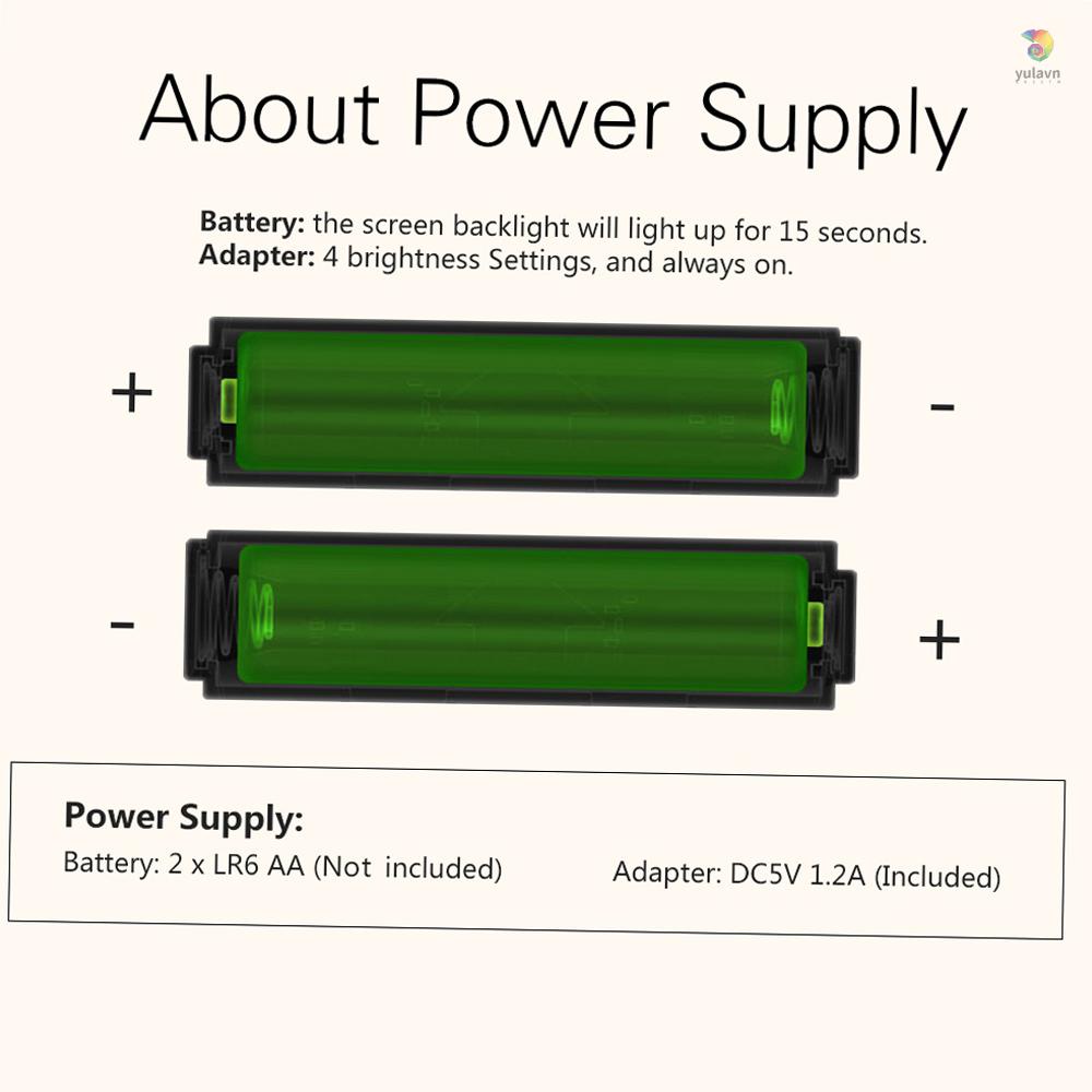 (yala) Thiết Bị Điều Khiển Nhiệt Độ Gió Kỹ Thuật Số Thông Minh Đa Chức Năng Có APP Điều Khiển Thời Tiết Ngoài Trời Trong Nhà