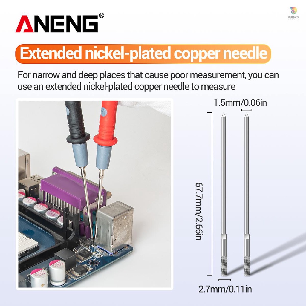 ANENG Bộ Dụng Cụ Đầu Dò Thử Điện Vạn Năng 22 Trong 1 1000V Bằng Silicon Cách Điện Chuyên Nghiệp Có Kẹp Cá Sấu