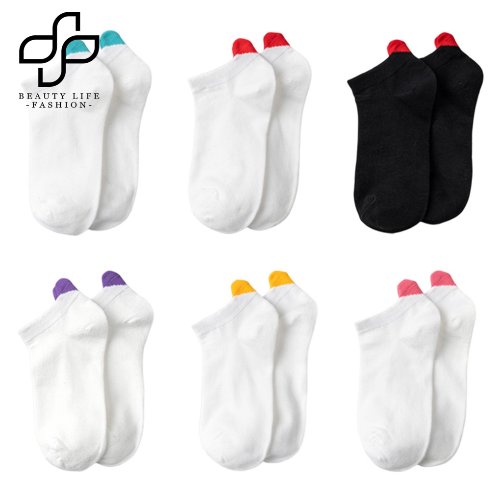 1 Đôi TấT NgắN HọA TiếT HìNh TráI Tim