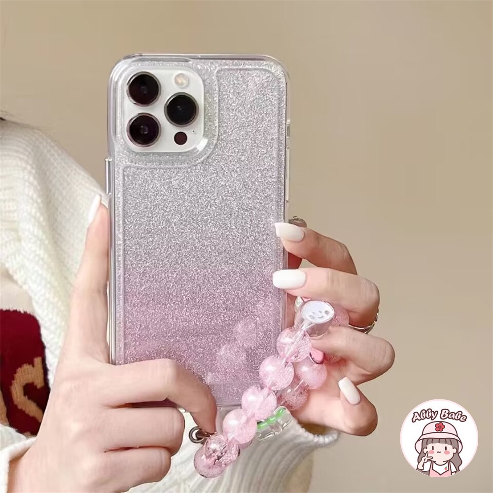 Ốp Điện Thoại TPU Mềm Chống Mồ Hôi Màu Gradient Có Vòng Tay Cho IPhone 14 Pro Max 13 12 11 Pro Max X XS Max