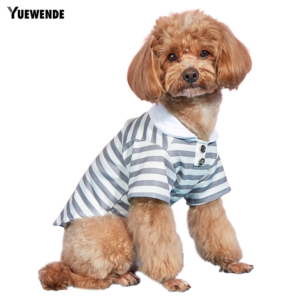 Yue.z Áo Sơ Mi Kẻ Sọc Hai Lớp Có Thể Giặt Được Mặc Hàng Ngày Cho Thú Cưng