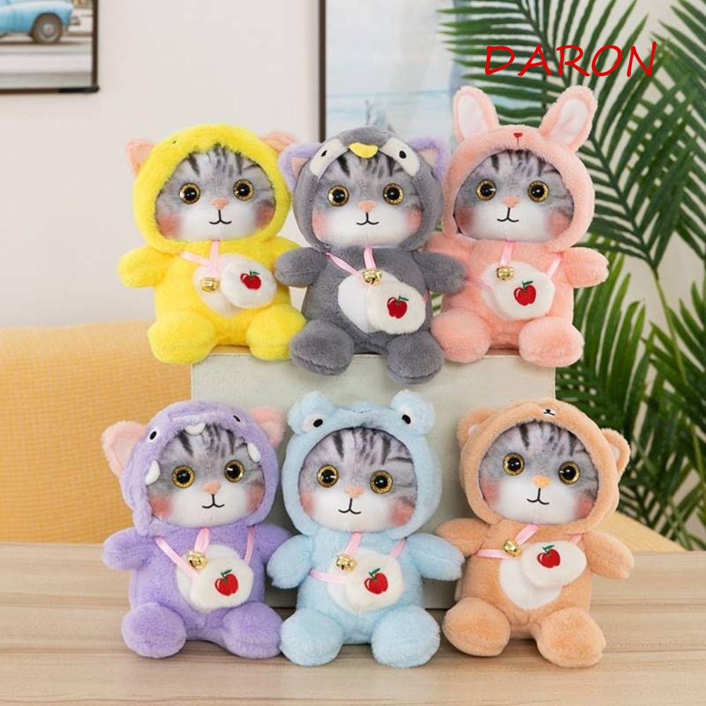 Đồ chơi nhồi bông Hình Mèo Hoạt Hình Dễ Thương Chất Lượng Cao Trang Trí Nhà Cửa