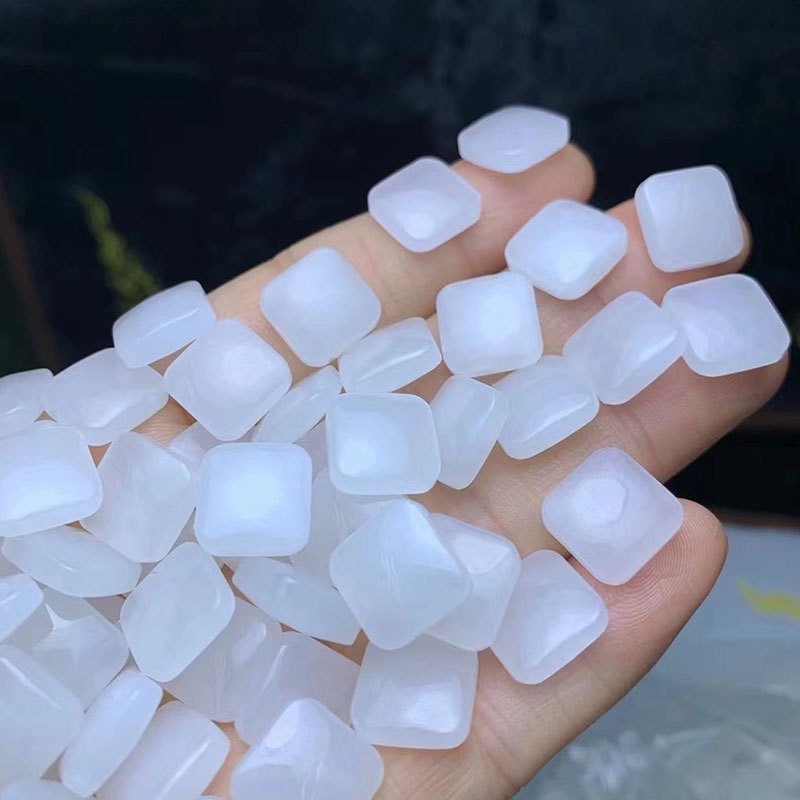 Chuỗi Hạt Đá Trắng Tự Nhiên Dùng Làm Vòng Tay / Dây Chuyền diy