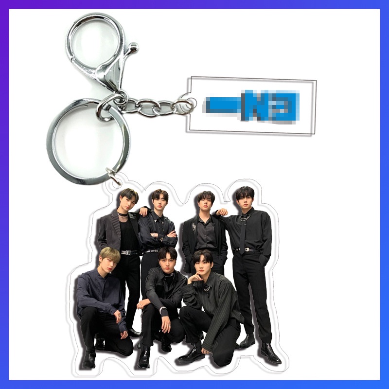 1 Móc Chìa Khóa Acrylic In Hình Nhóm Nhạc Hàn Quốc NCT TXT THE BOYZ ATEEZ GOT 7 E Eunhypen SEVENTEEN