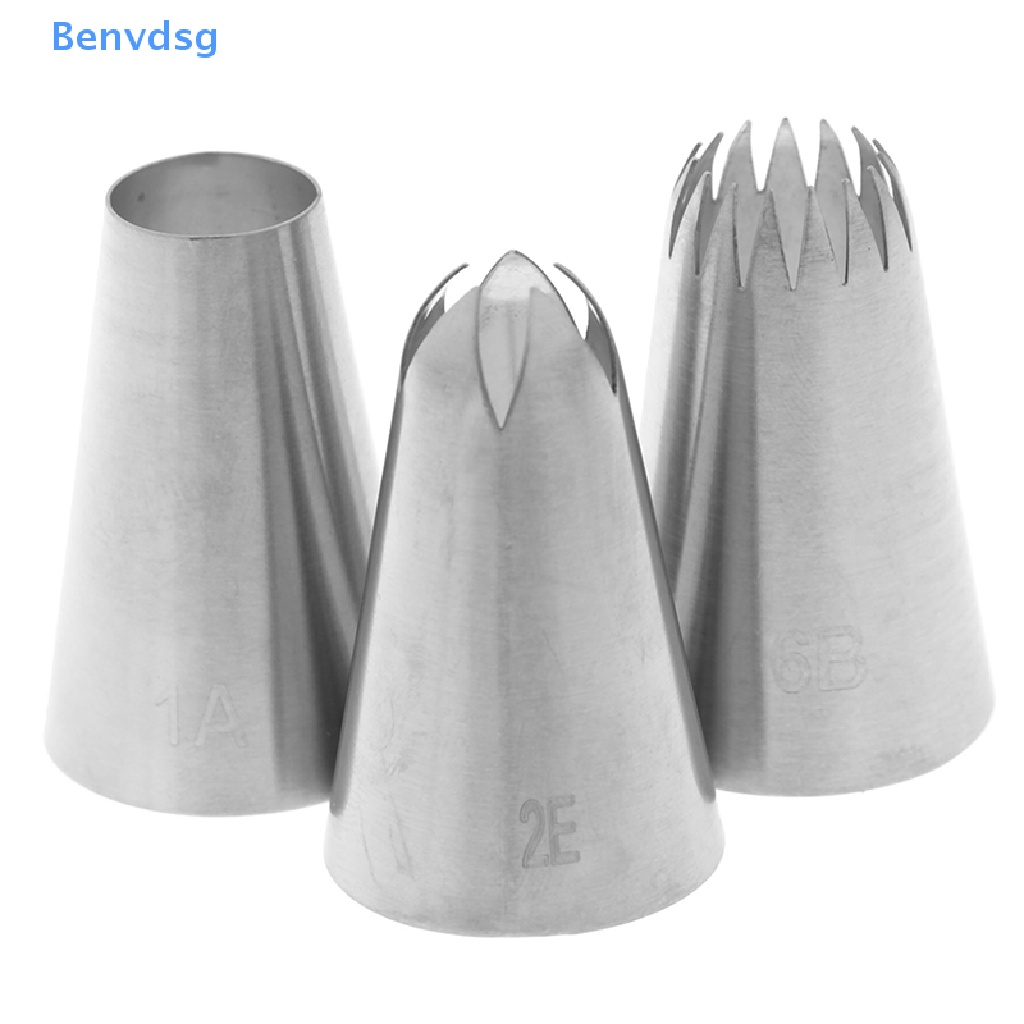 Bộ 3 Đuôi Bắt Bông Kem Bằng Thép Không Gỉ Tiện Dụng