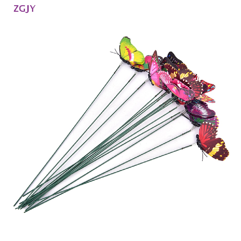 Set 5 / 10 / 25 Chậu Hoa Hình Bướm Nhiều Màu Sắc Mới