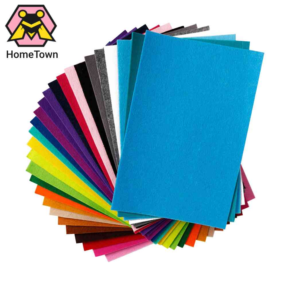 Set 40 Miếng Vải Nỉ Polyester Nhiều Màu Sắc Dùng May Vá DIY