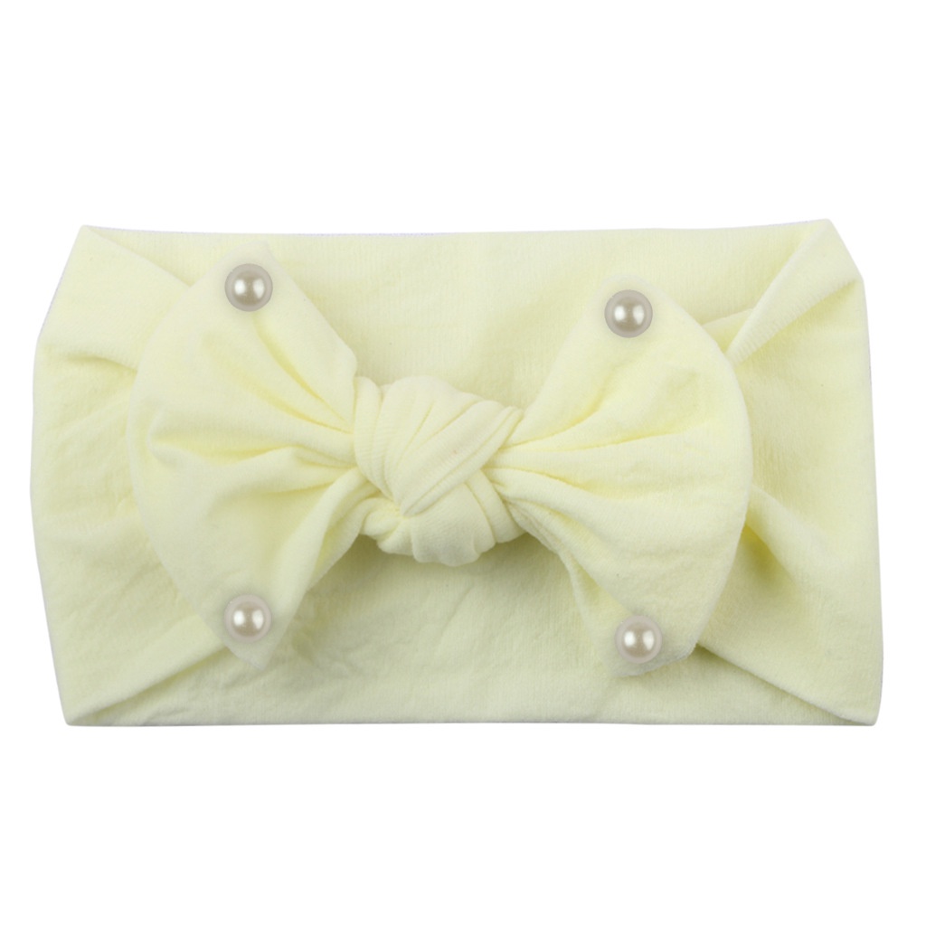 Băng Đô Thắt Nơ Bằng Nylon Mềm Mại Dễ Thương Dành Cho Bé Gái