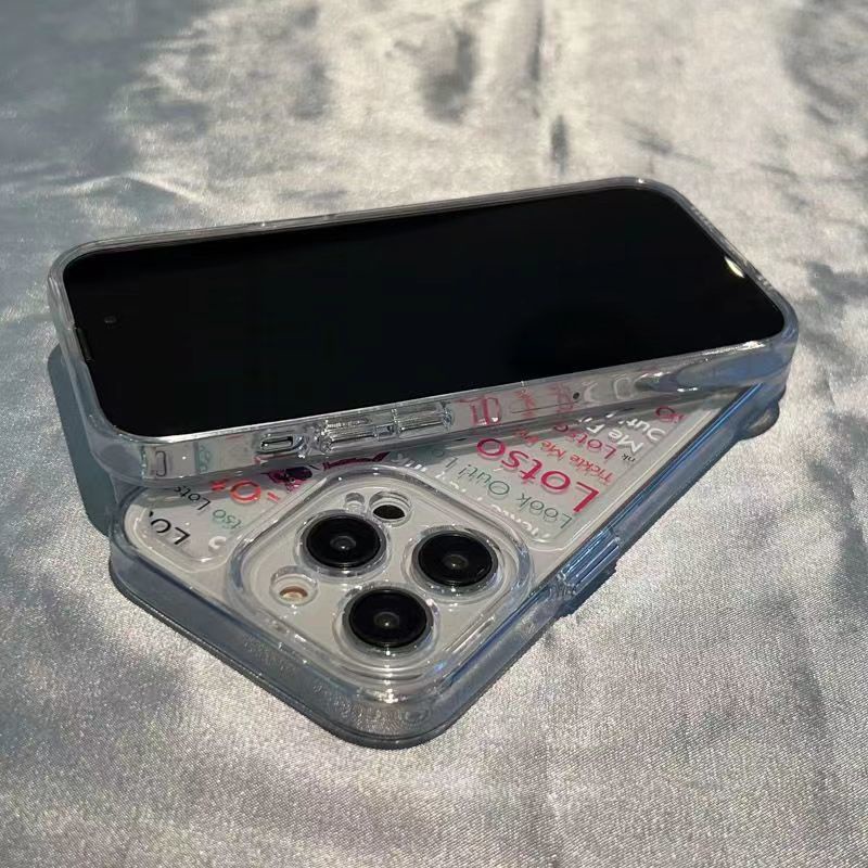 ✅Ốp Điện Thoại Trong Suốt Họa Tiết Gấu Và Dâu Tây Dễ Thương Cho iPhone14promax 12 xs 1113