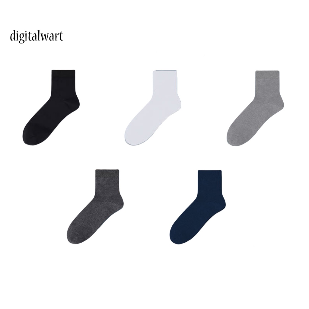 Kỹ Thuật Số| Set 5 Đôi Tất Thể Thao Thấm Hút Mồ Hôi Tốt Chống Ma Sát Thời Trang Xuân Hè Cho Nam
