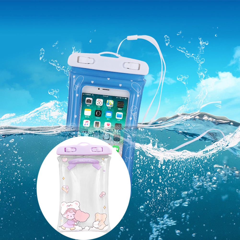 Túi Đựng Điện Thoại Trong Suốt Chống Thấm Nước / Bụi Bẩn Tiện Dụng Ốp