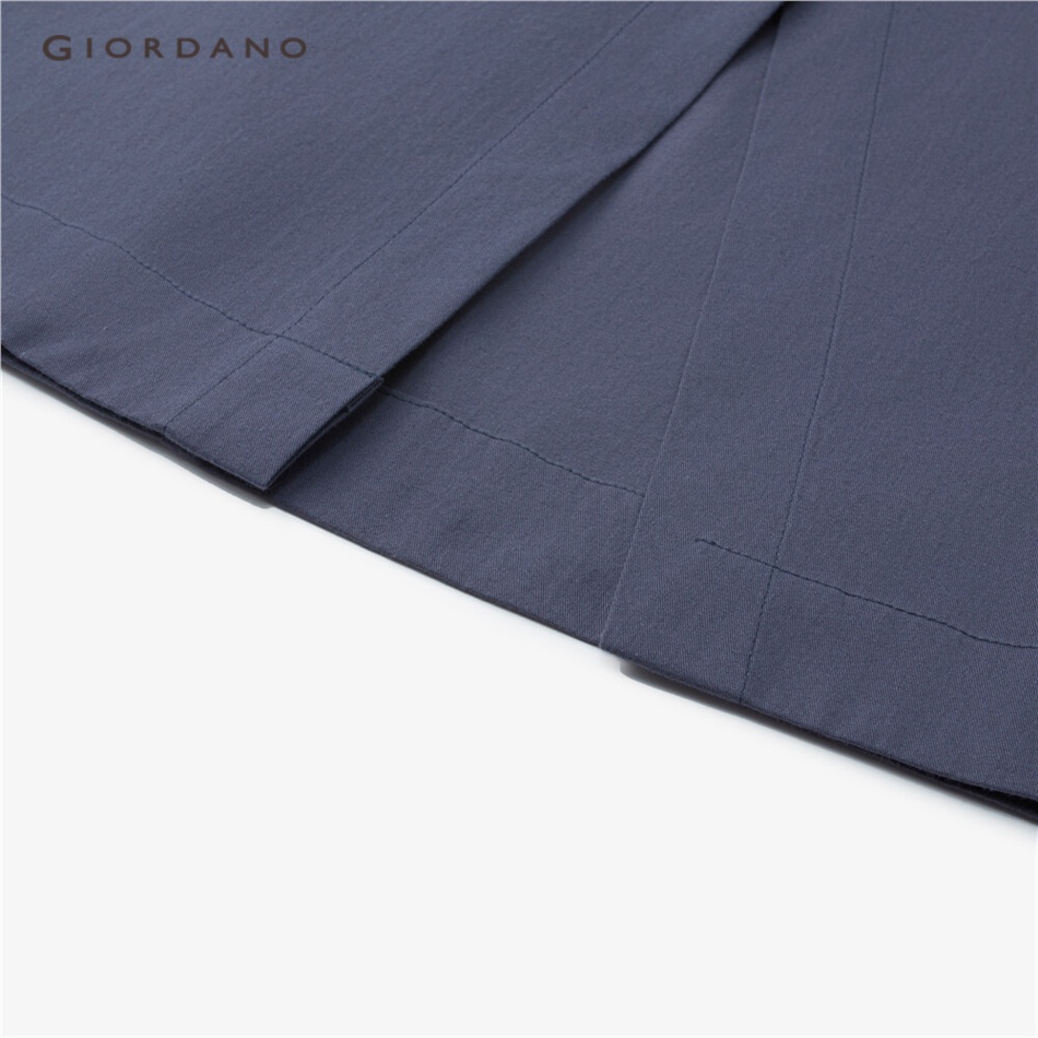 Chân váy GIORDANO 05463315 trọng lượng nhẹ xẻ tà trước eo thun cho nữ