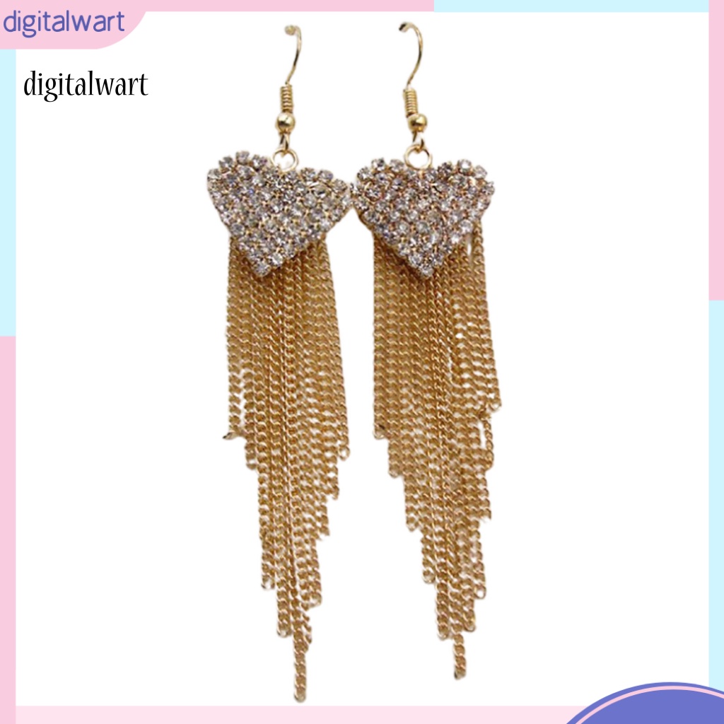 Kỹ Thuật Số| 1 Đôi Bông Tai Xỏ Lỗ Hình Trái Tim Bằng Hợp Kim Trang Trí Hàng Ngày