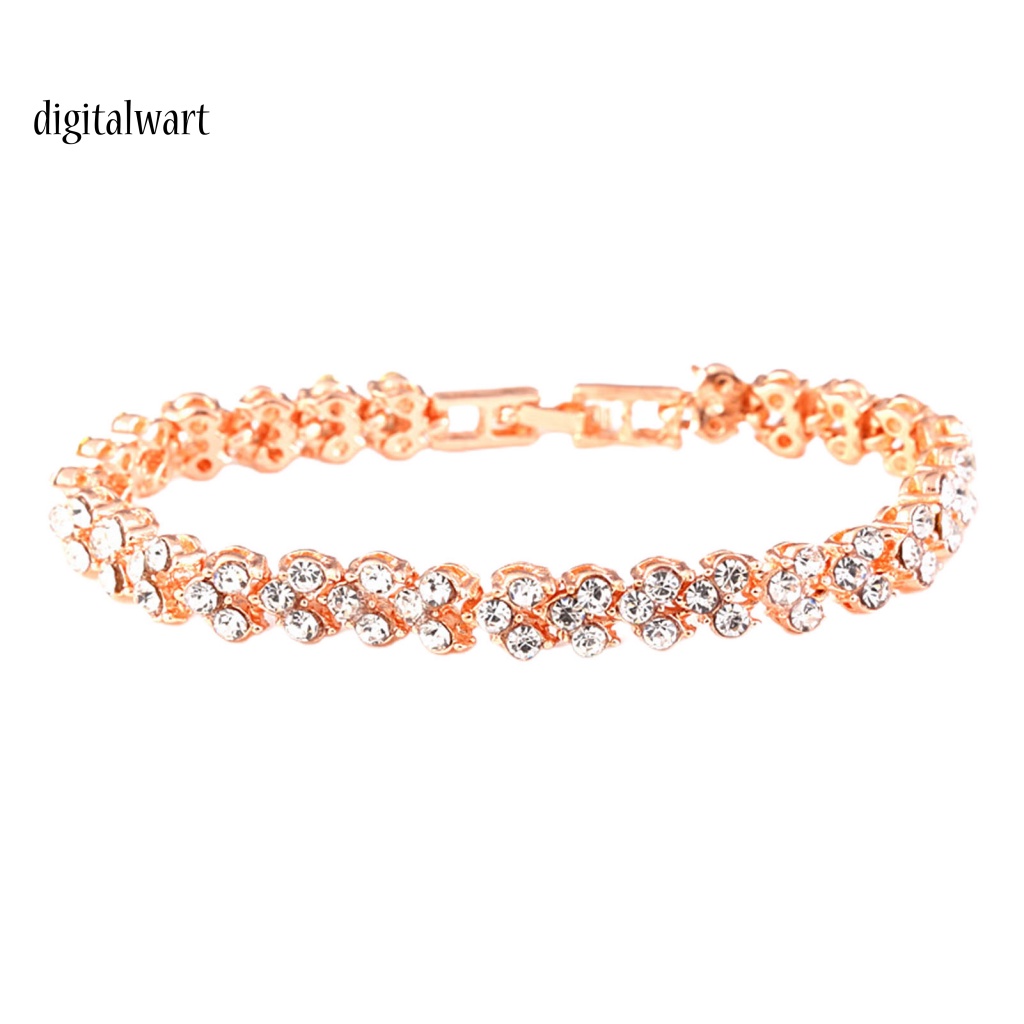 Kỹ Thuật Số| Vòng Tay Đính Đá Pha Lê Nhân Tạo Lấp Lánh Sang Trọng Thời Trang Cho Nữ