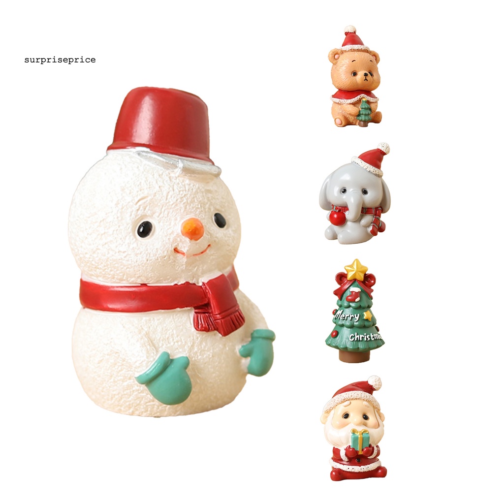 Đồ trang trí Cây Thông Giáng Sinh Mini Bằng Nhựa Resin Nhỏ Gọn Dành Cho Trang Trí Nhà Cửa