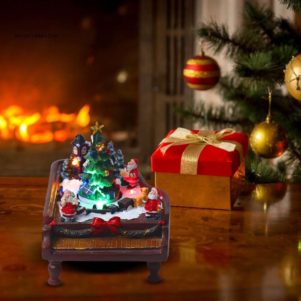 Spa Đồ Trang Trí Giáng Sinh Kiểu Đàn Piano Bằng Nhựa Phát Quang Chống Vỡ