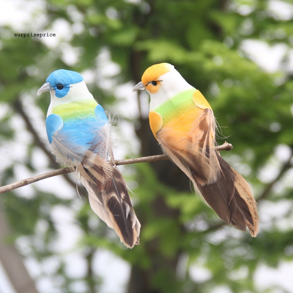 Spa Set 12 Chú Chim Nhân Tạo Bằng Xốp Màu Sắc Tươi Sáng Thu Hút Dành Cho Vườn Nhà