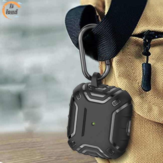 Vỏ Bảo Vệ Hộp Sạc Tai Nghe Airpods3 Có Móc Khóa Nam Châm