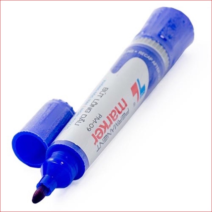 Bút lông dầu 2 đầu 3 màu ( 🔵 🔴 ⚫️) viết mã sản phẩm đánh dấu không trôi mực ( tốt)