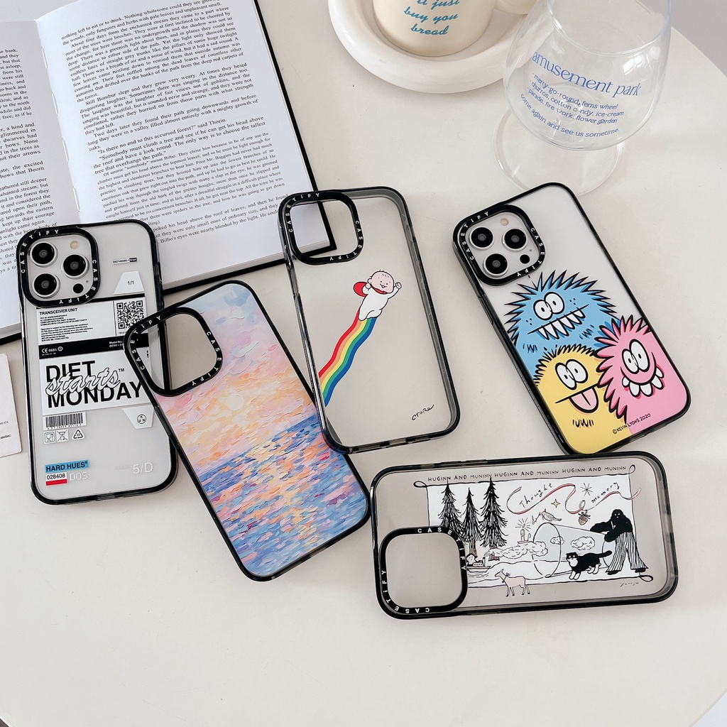 Ốp Điện Thoại Acrylic Cứng In Hình Tranh Sơn Dầu Cho iPhone 15 14 13 12 11 Pro Max Plus