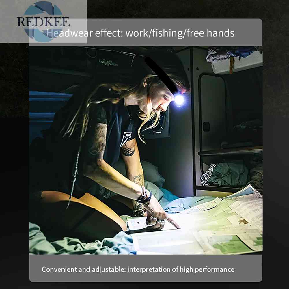 Đèn Pin Đeo Trán 3 Chế Độ LED IPX4 Chống Nước Dùng Leo Núi / Câu Cá
