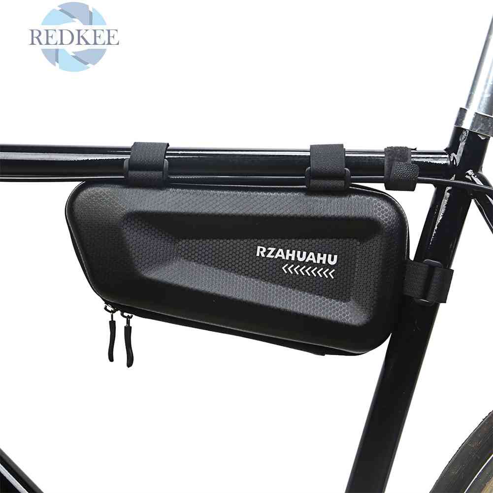 Túi Tam Giác Bằng Da PU + EVA Cứng Đựng Đồ Dùng Cho Xe Đạp Leo Núi