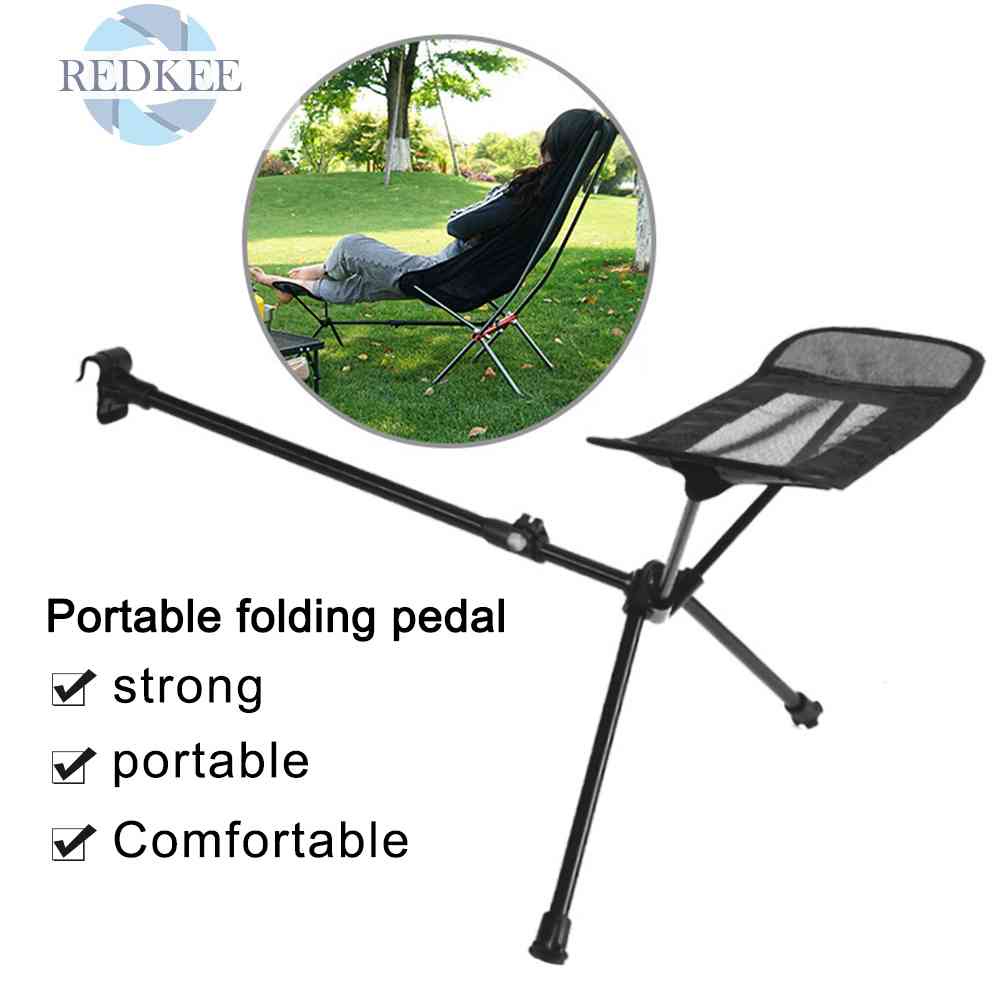Ghế Gác Chân Bằng Hợp Kim Nhôm Có Thể Gấp Gọn Tiện Dụng Khi Đi Câu Cá / Bãi Biển