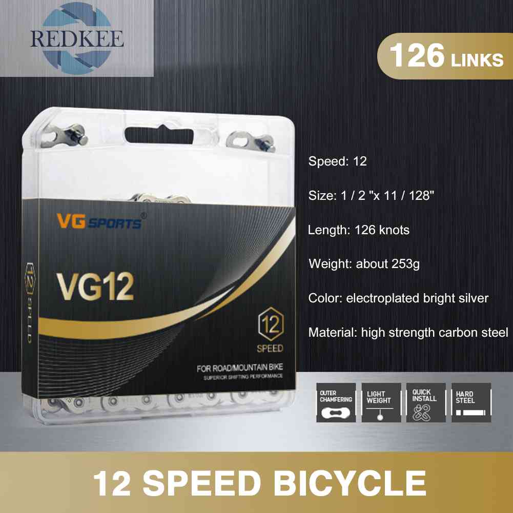 Dây Xích Xe Đạp Thể Thao 12 Tốc Độ 126 Mắt Xích