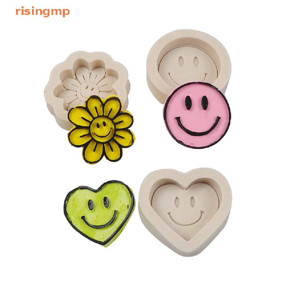 Khuôn Silicon Làm Bánh Xà Phòng Hình Mặt Cười Dễ Thương