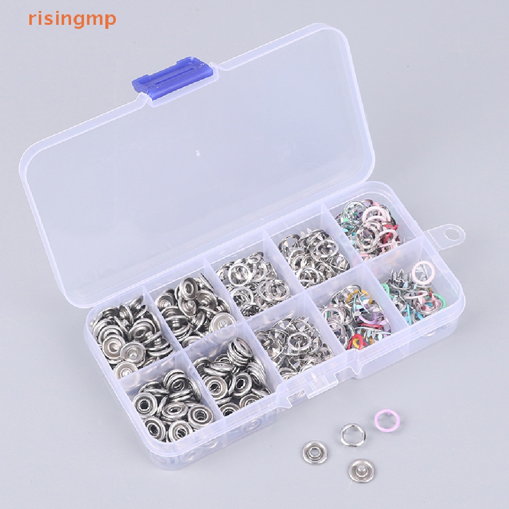 Set 50 / 100 Nút Kim Loại Nhiều Màu Sắc Dùng May Vá Quần Áo DIY